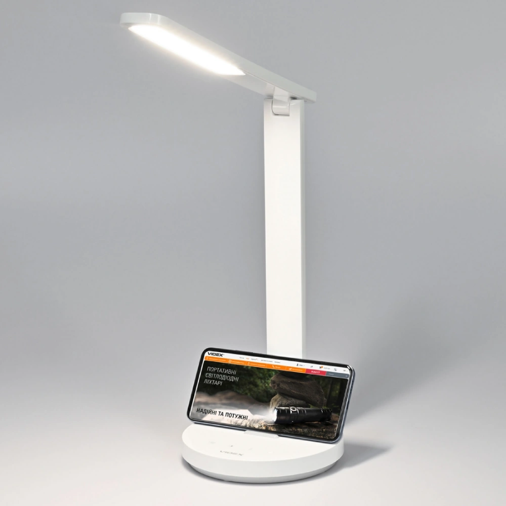 VIDEX VL-TF16W 5W 1800-5000K LED лампа настільна з акумулятором - Зображення 6
