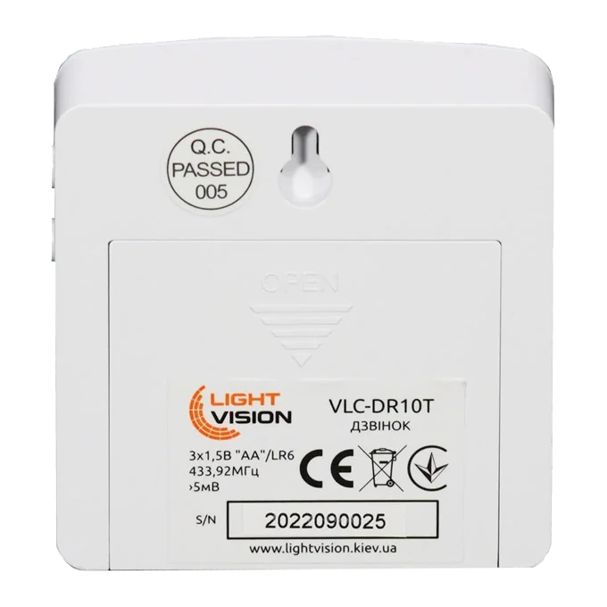Light Vision VLC-DR10T(Tuya) Дверний дзвінок - Зображення 6