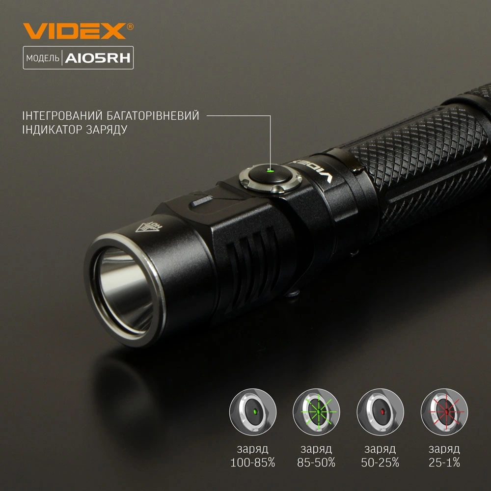 VIDEX VLF-A105RH 1200Lm 5000K Налобний світлодіодний ліхтарик - Зображення 8