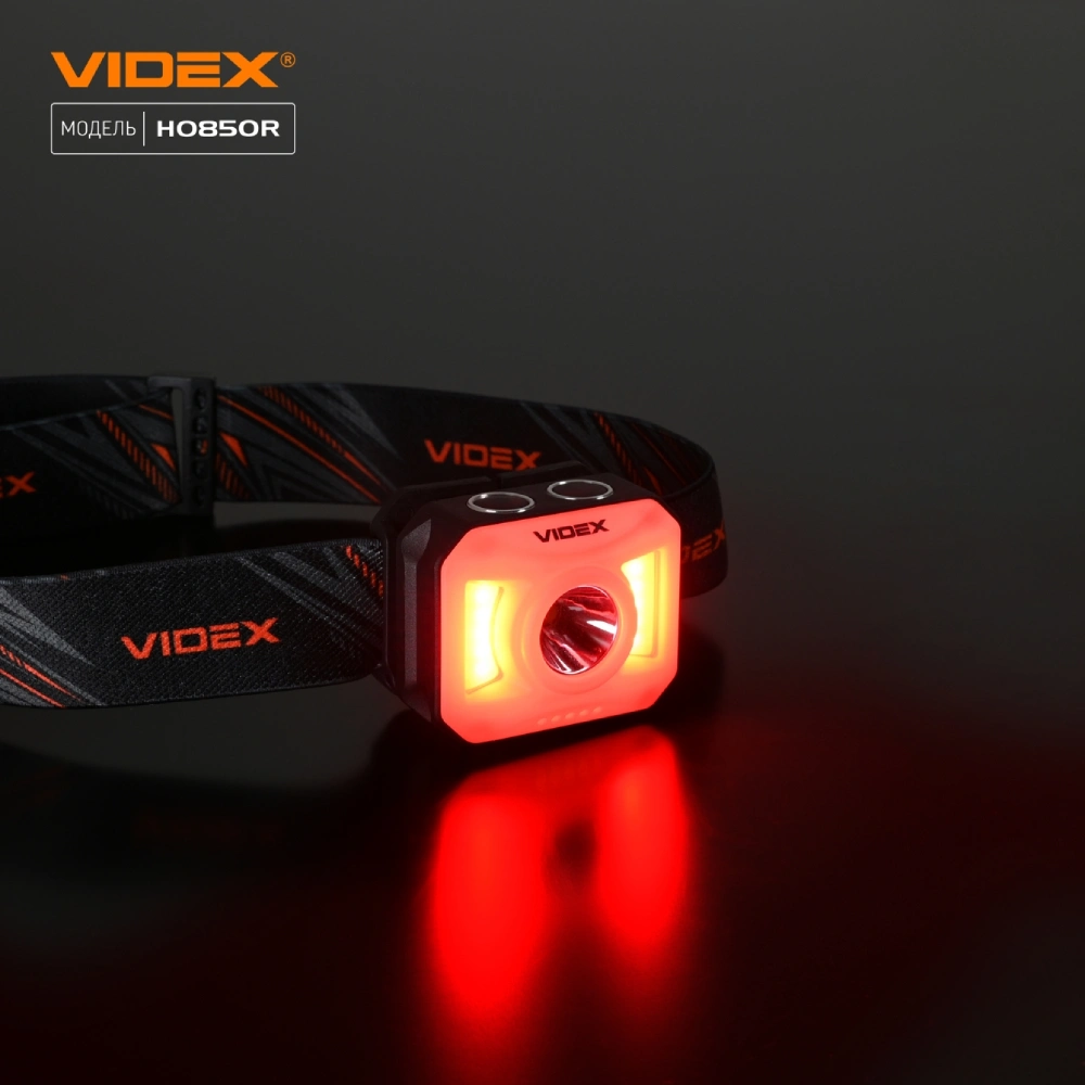 VIDEX VLF-H085-OR 400Lm 5000K Налобний світлодіодний ліхтарик - Зображення 6