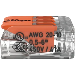 WAGO COMPACT 221-613 3 0,5-6 мм2 (41А) Клема