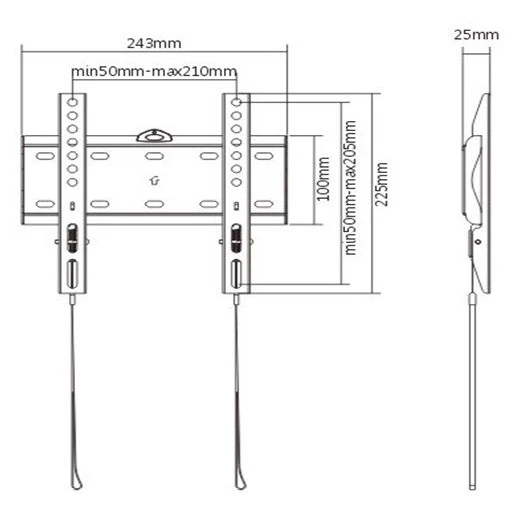 Gembird WM-42F-01 23-42" 30 кг Кронштейн для телевізора - Зображення 3