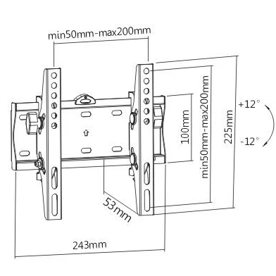 Gembird WM-42T-02 23-42" 30 кг Кронштейн для телевізора - Зображення 3