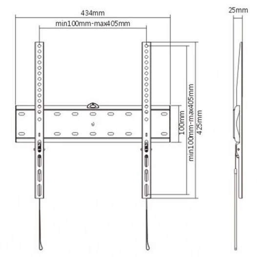 Gembird WM-55F-02 32-55" 40 кг Кронштейн для телевізора - Зображення 3