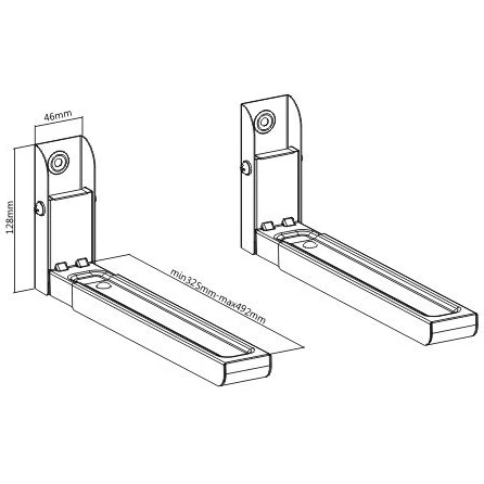 Gembird WM-U30-01-W 30 кг Кронштейн універсальний - Зображення 3