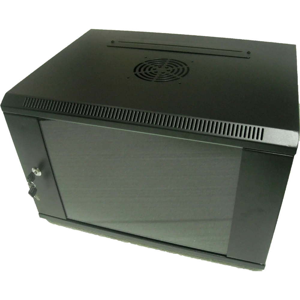 Hypernet WMNC-15U-FLAT-AC-BLACK Шафа коммутаційна настінна 15U 600x450 розбірна