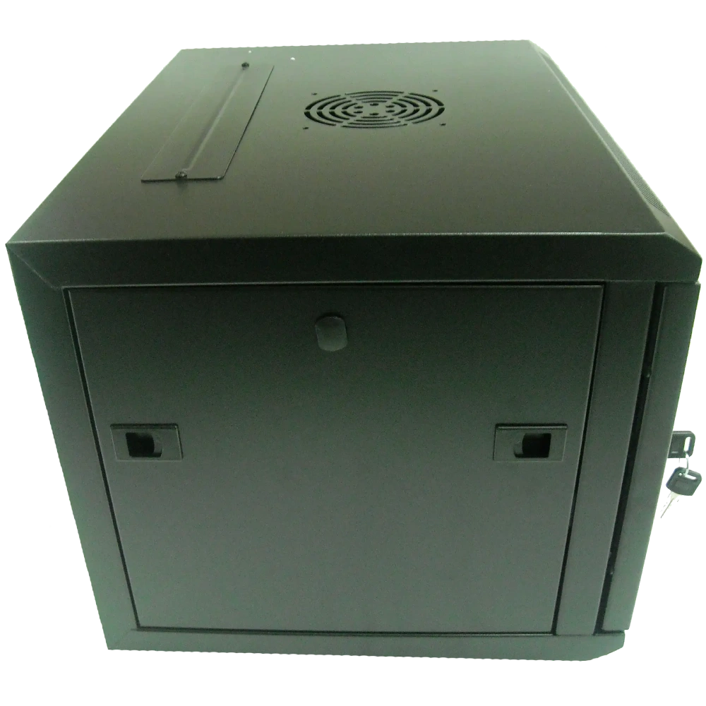 Hypernet WMNC-9U-FLAT-AC-BLACK Шафа коммутаційна настінна 9U 600x450 - Зображення 3