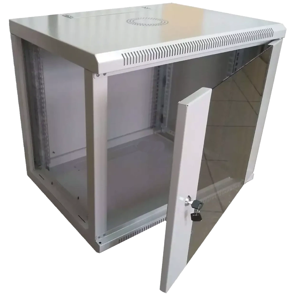 Hypernet WMNC-9U-FLAT-AC Шафа коммутаційна настінна 9U 600x450 розбірна - Зображення 3