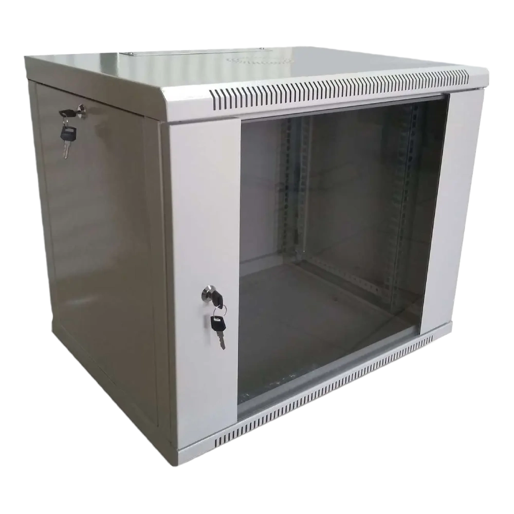 Hypernet WMNC66-9U-FLAT Шафа настінна розбірна 9U 600x600х507 мм