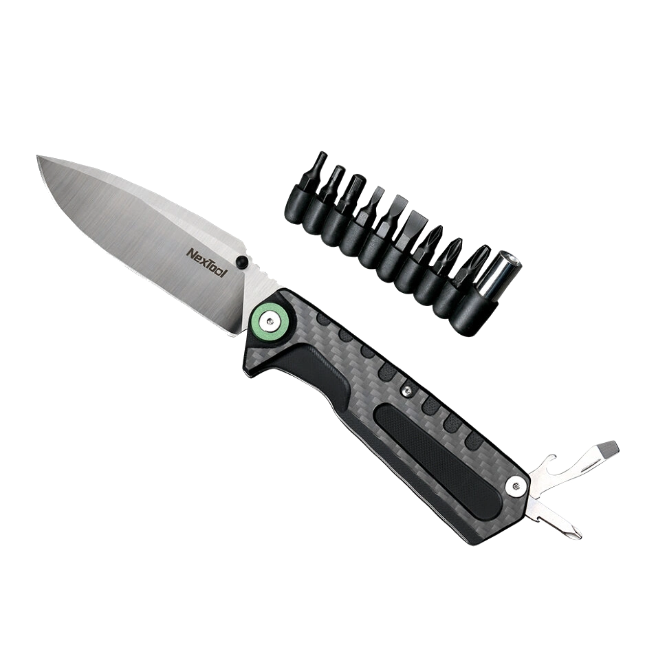 Xiaomi NexTool NE20021 Black (6945064210863) Багатофункціональний ніж 3 в 1