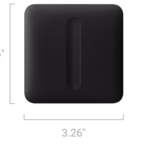 Кнопка для одноклавішного вимикача димера Ajax SoloButton Dimmer 1-gang 2-way for LightSwitch, Jeweler, бездротовий, чорний