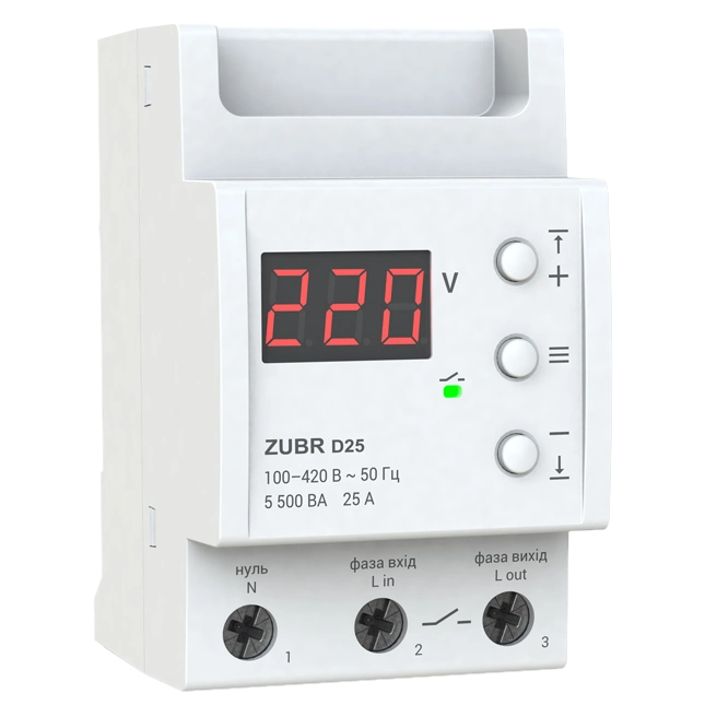 ZUBR D25 Реле напруги