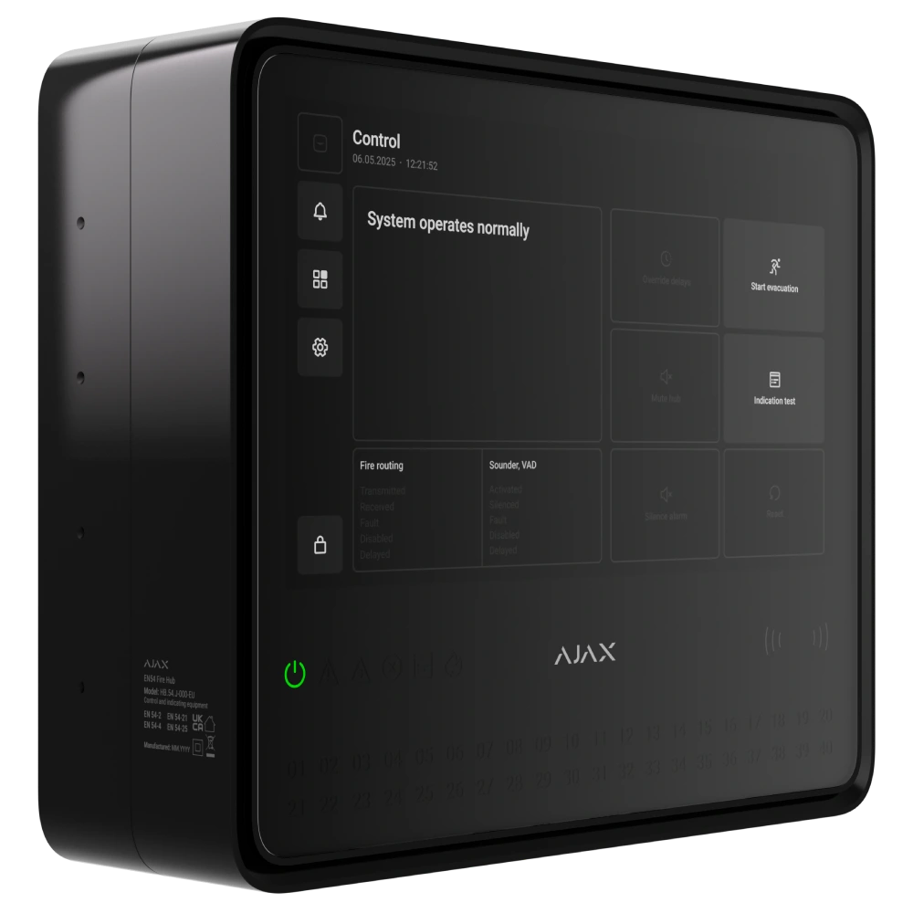 Ajax EN54 Fire Hub black Пожежна централь - Зображення 7