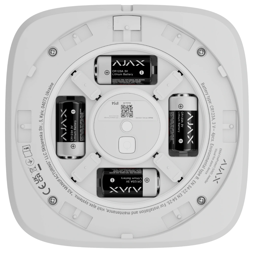 Ajax EN54 FireProtect (VAD) white пожежний світловий "ВИХІД" Cповіщувач - Зображення 5