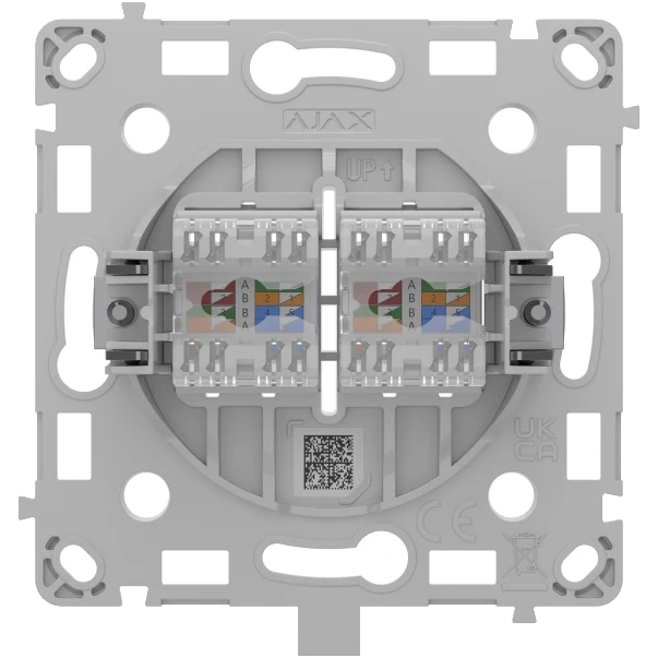 Ajax OutletCore (LAN) white Механізм інтернет розетки - Зображення 4