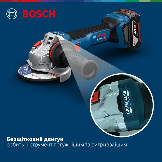 Bosch GWS 18V-11 solo (06019N4100) Кутова шліфмашина - Зображення 3