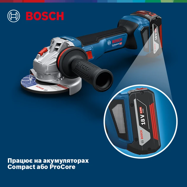Bosch GWS 18V-11 solo (06019N4100) Кутова шліфмашина - Зображення 5