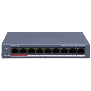 Hikvision DS-3E0109P-E/M(C) POE Комутатор 9 портів некерований