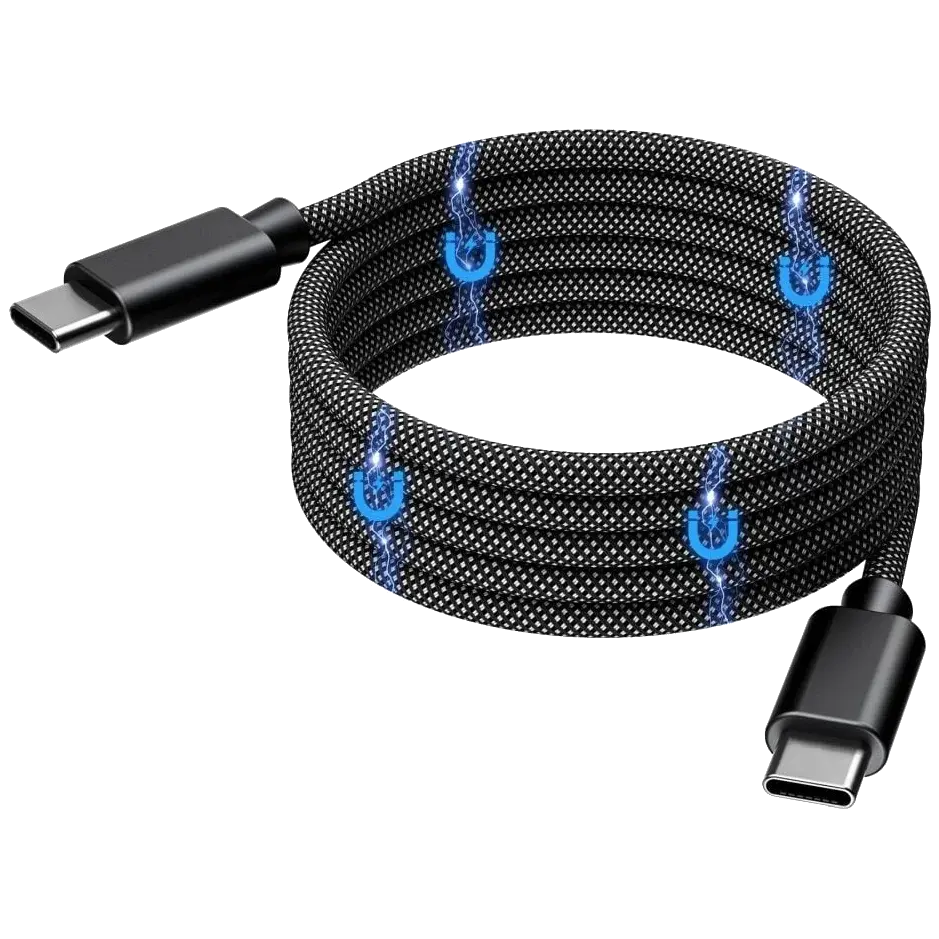 Choetech XCC-1051 Magnetic USB-C to USB-C PD3.1 240Вт 1.8м Кабель - Зображення 3
