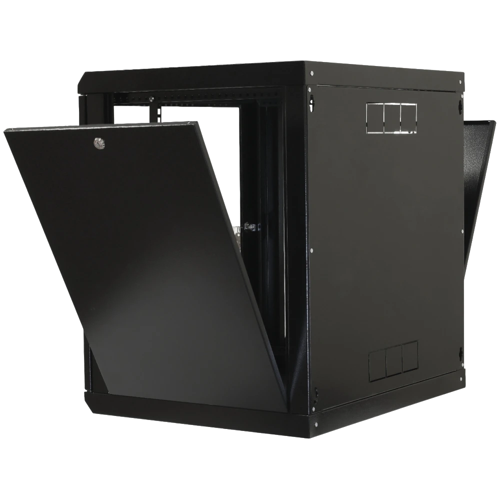 19"12U, 600х600х640мм акрилове скло, чорна Шафа - Зображення 3