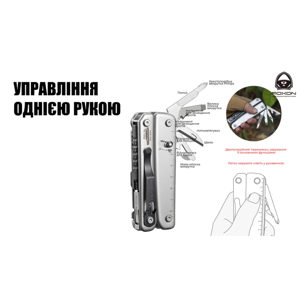 Roxon Flash S803E (20 в 1) Мультитул - Зображення 4