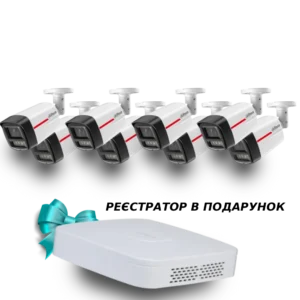 (8х DH-IPC-HFW2449TL-S-PRO 2.8мм +1 х NVR2108-I2) Dahua WizColor Kit - Buy and Try!