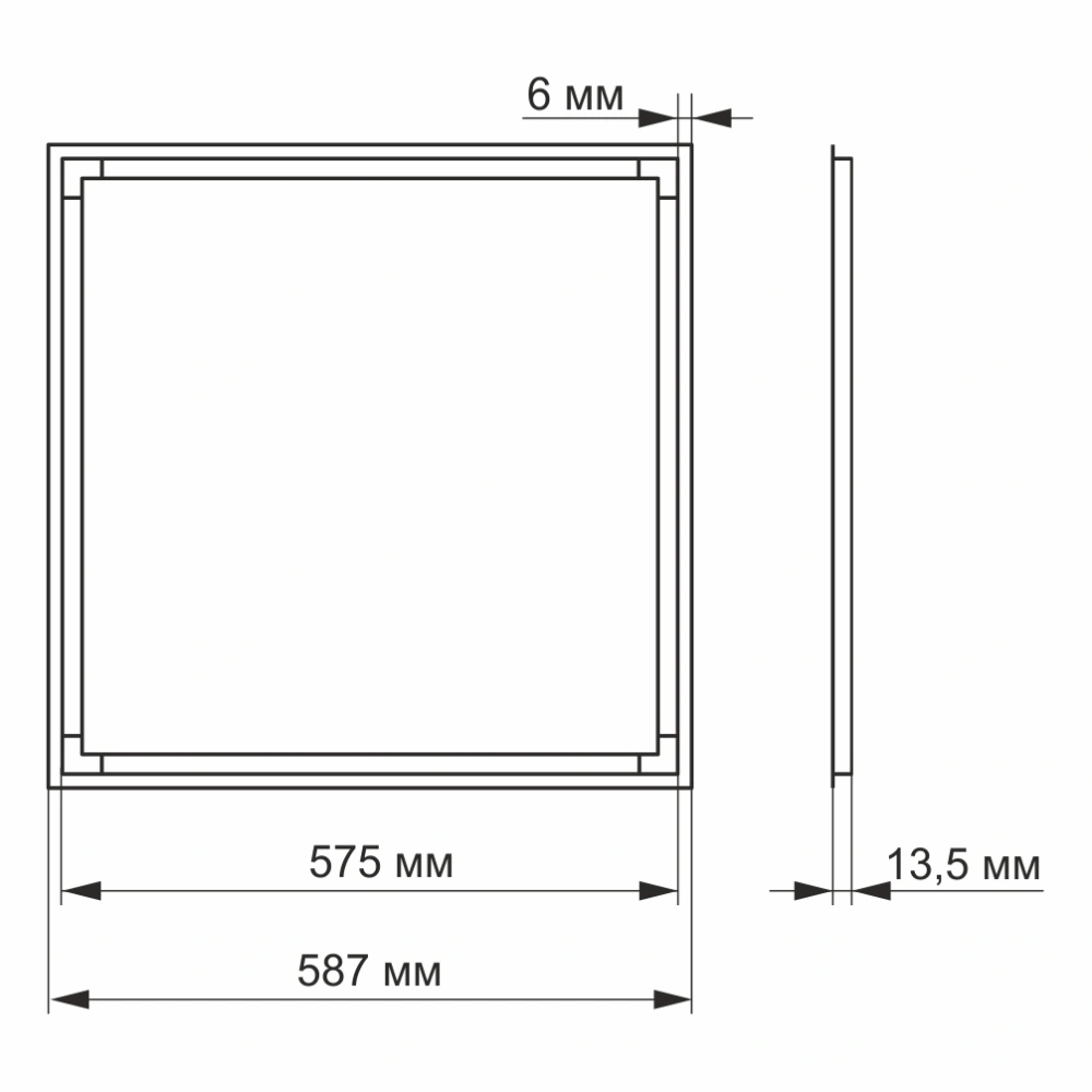VIDEX ART 40Вт 4100K LED панель - Зображення 4