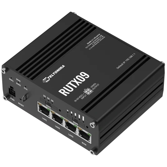 Teltonika RUTX09 IoT з 4G LTE, Wi-Fi Промисловий стільниковий маршрутизатор - Зображення 2