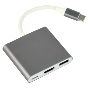 Cablexpert A-CM-HDMIF-02-SG USB-C на HDMI/USB 3.0/USB-C Адаптер-перехідник