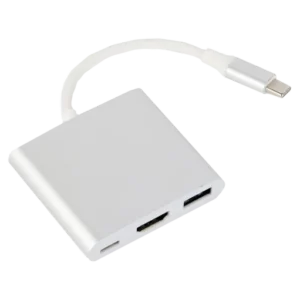 Cablexpert A-CM-HDMIF-02-SV USB-C на HDMI/USB 3.0/USB-C Адаптер-перехідник
