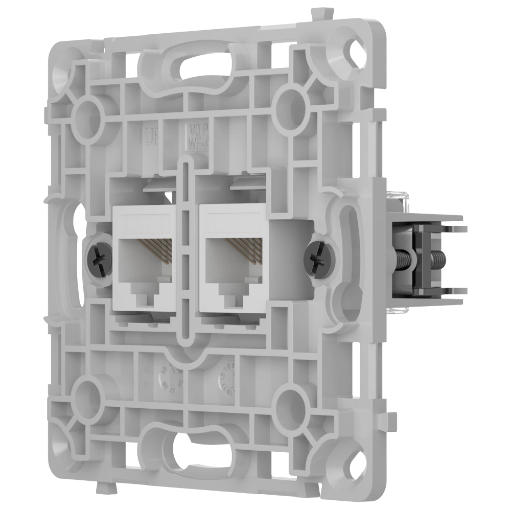 Ajax OutletCore (LAN) vertical white Механізм інтернет розетки - Зображення 3