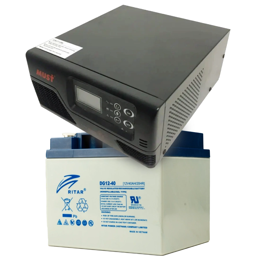MUST EP20-R1000W + 12V 40Ah DG12-40 Комплект ДБЖ + АКБ
