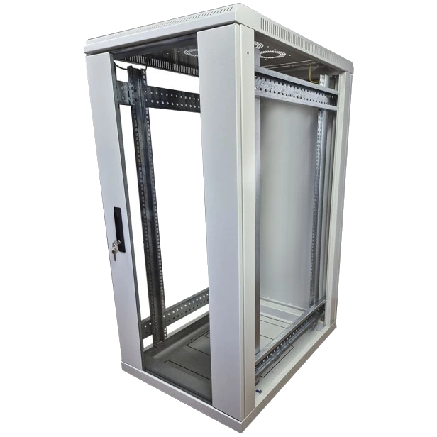 EServer 24U-600х800, скло, сіра Шафа підлогова - Зображення 3