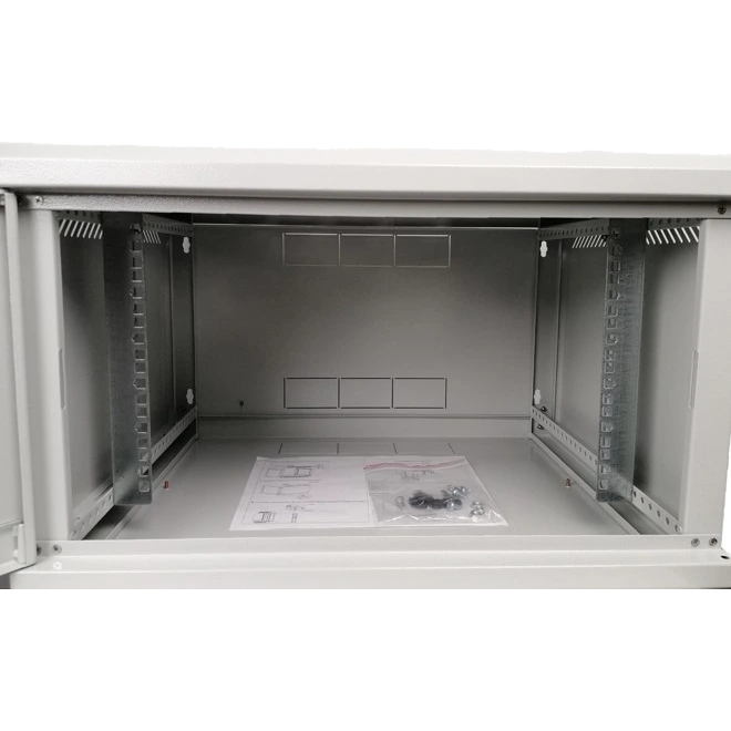 EServer 12U 600х500х637 скло, сіра Шафа - Зображення 3
