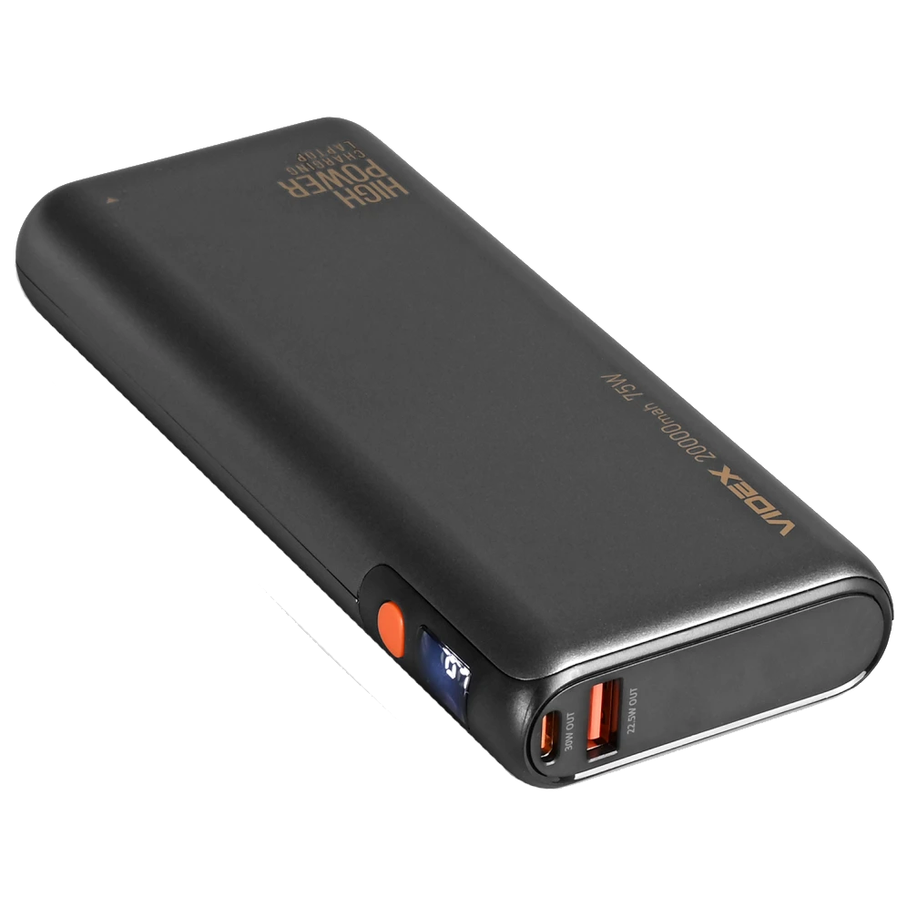 VIDEX VPB-202C 75W Black 20000mAh Повербанк - Зображення 6