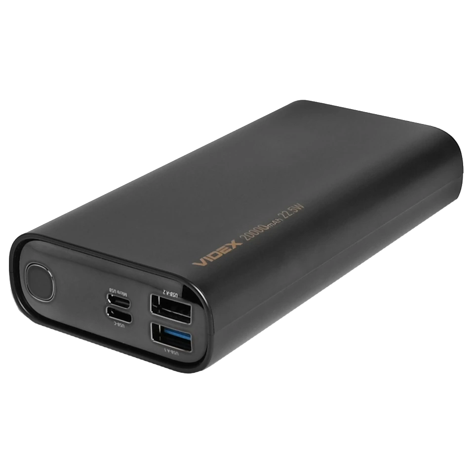 VIDEX VPB-320 22.5W Black 20000mAh Повербанк - Зображення 5