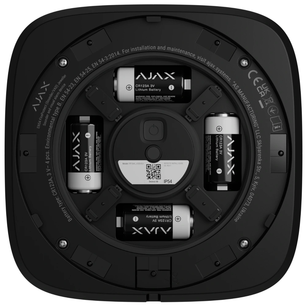 Ajax EN54 FireProtect (Sounder) black пожежний звуковий Сповіщувач - Зображення 6