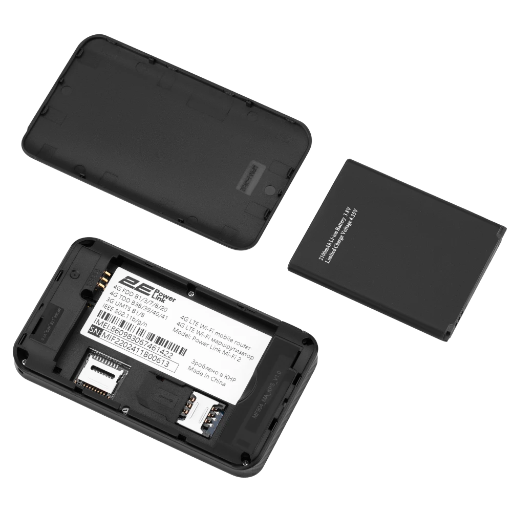 2E PowerLink (MiFi-2) LTE Wi-Fi4 1xType-C 1xCRC9 2100мА•год Мобільний маршрутизатор - Зображення 7