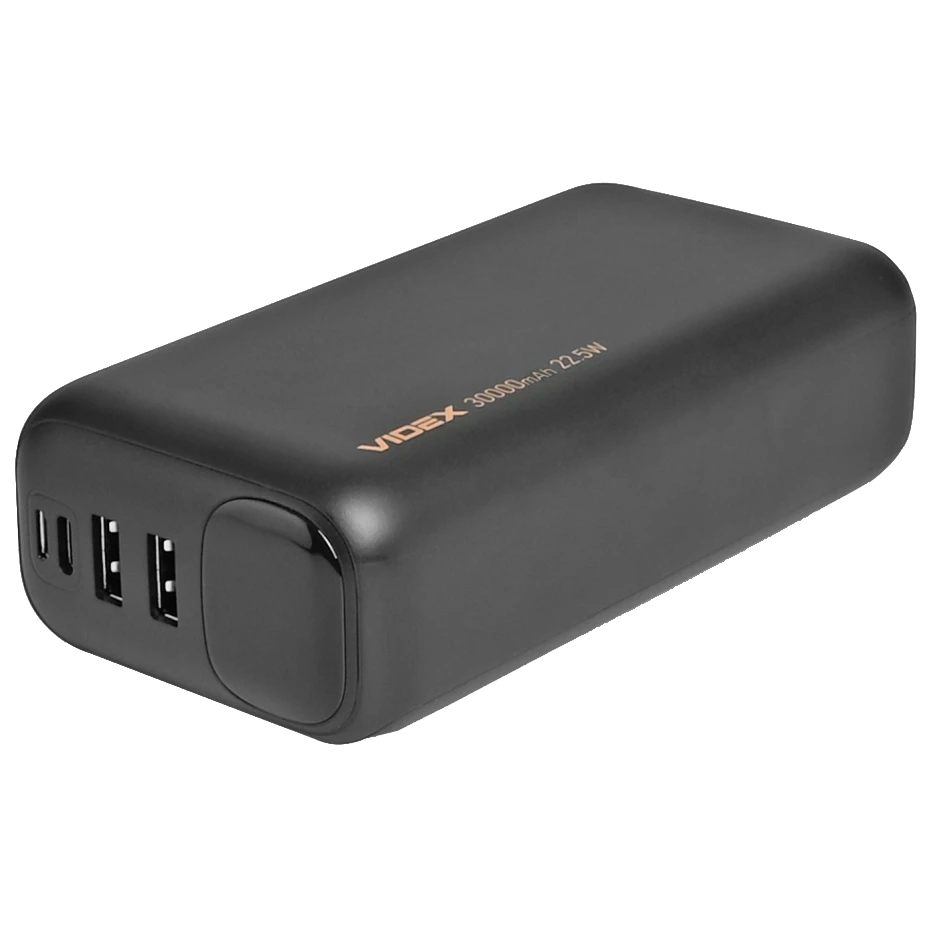 VIDEX VPB-297 22.5W Black 30000mAh Повербанк - Зображення 3