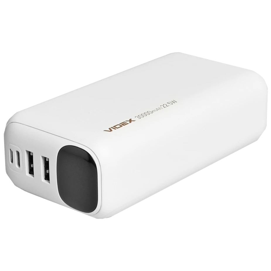 VIDEX VPB-297 22.5W White 30000mAh Повербанк - Зображення 3