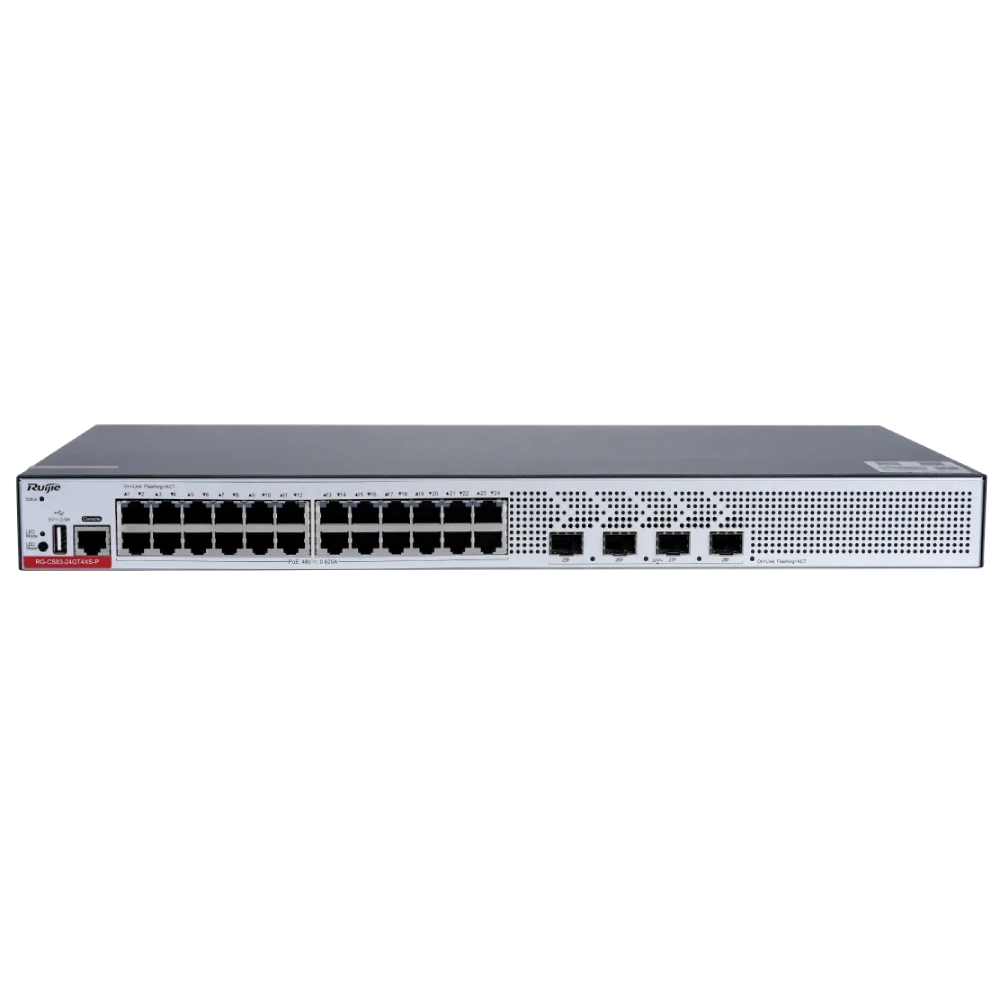 Ruijie RG-CS83-24GT4XS-P L3 POE Комутатор 24 порти керований