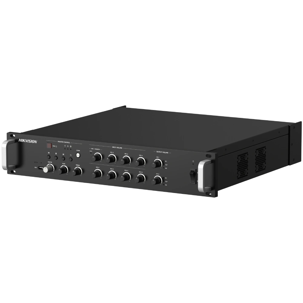 DS-QAZ1A500G1-VB4 500 Вт на 2 зони Мережевий підсилювач Hikvision - Зображення 4