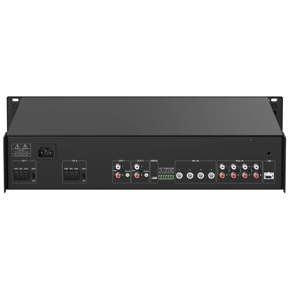 DS-QAZ1A500G1-VB4 500 Вт на 2 зони Мережевий підсилювач Hikvision - Зображення 3