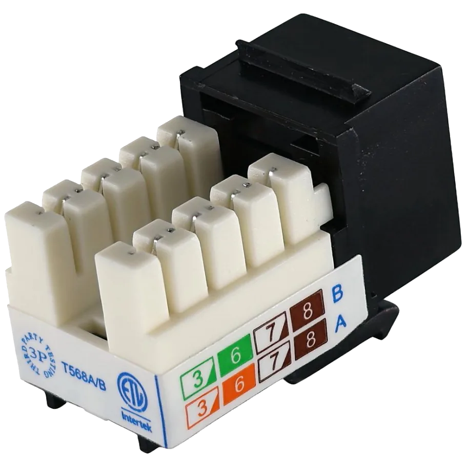 KeyStone RJ45 UTP, кат. 5e, 6, 6a, 110, Slim, W - 16.6 мм Модуль - Зображення 3