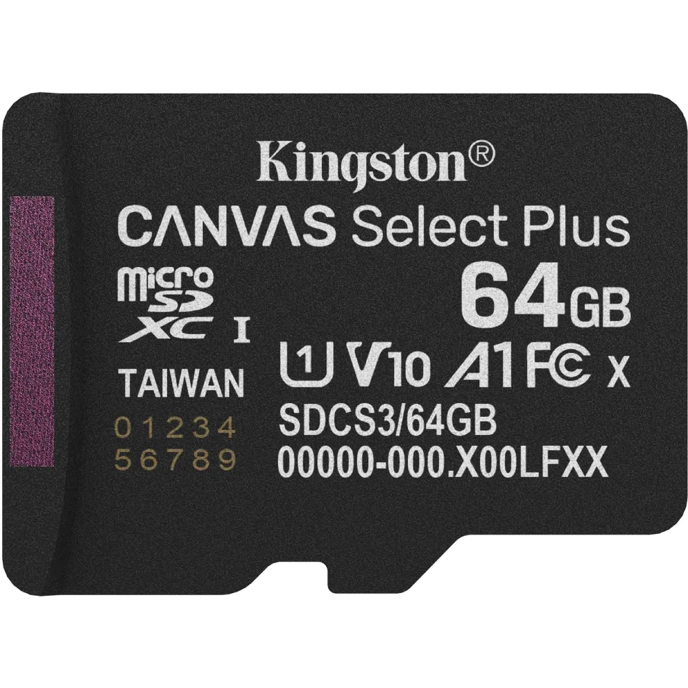 Kingston microSD64GB C10 UHS-I A1 V10 R100MB/s Карта пам'яті