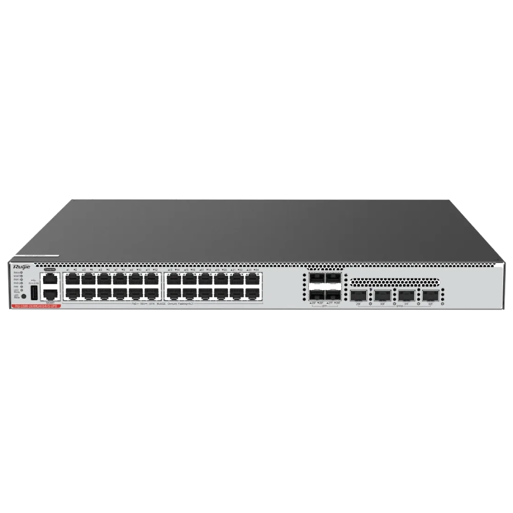 Ruijie RG-CS86-24XMG4XS4VS-UPD POE Full 1GE/2.5GE/5GE/10GE Комутатор 24 порти керований