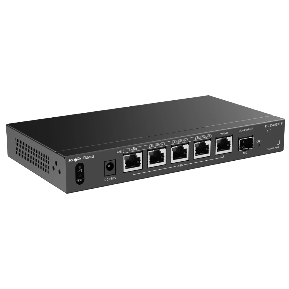 Ruijie Reyee RG-EG406XS-P 6-портовий PoE з хмарним керуванням Маршрутизатор - Зображення 3