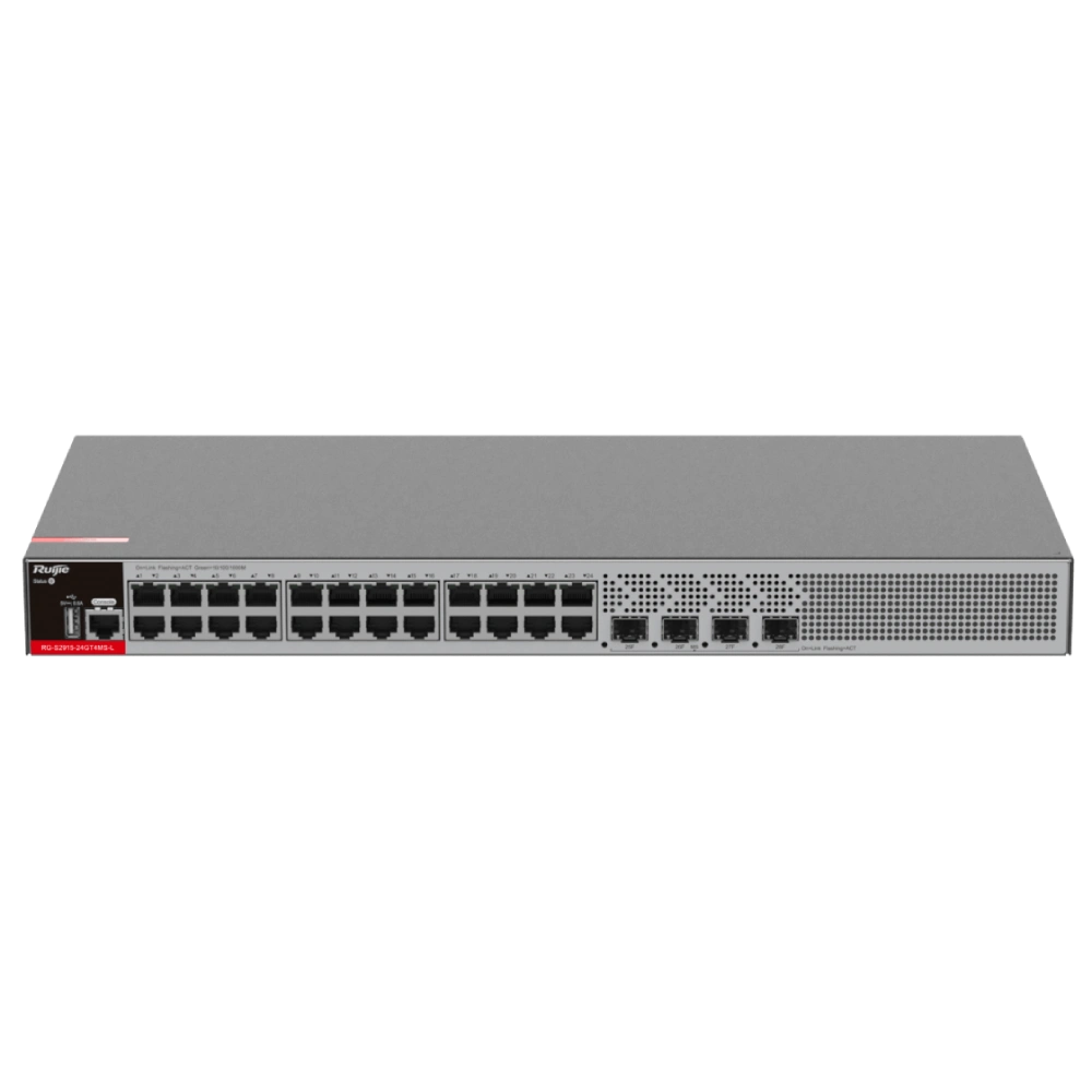 Ruijie RG-S2915-24GT4MS-L Layer 2+ Комутатор 28 портів керований