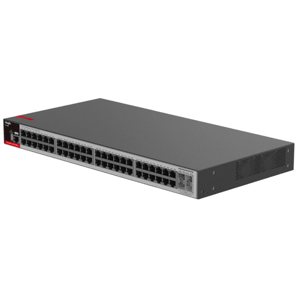 Ruijie RG-S2915-48GT4MS-L Layer 2+ Комутатор 52 порти керований
