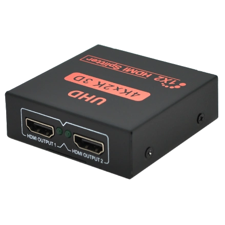 1=>2 порта 4K, 2K DC5V/2A Активний HDMI сплітер - Зображення 3